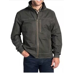Kuhl Men's Burr Canvas Jacket Size XL Gun Metal Color